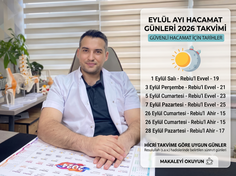 Eylül ayı hacamat günleri 2026